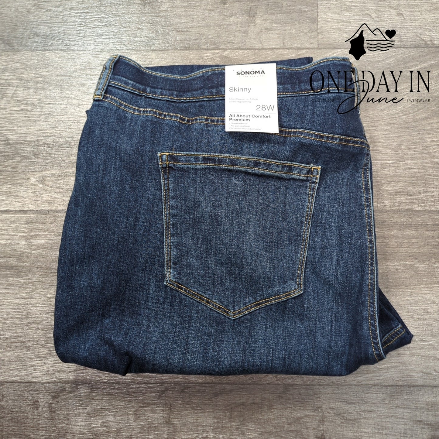 Sonoma Plus Size Distressed Skinny Jeans Size 28W