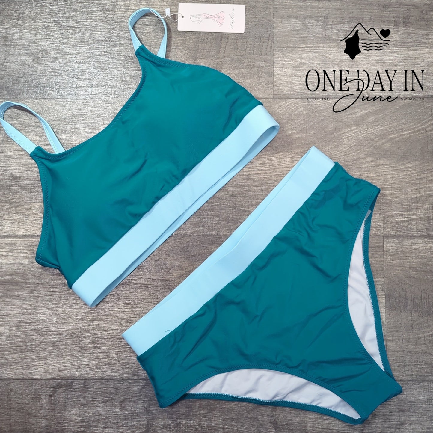 Fashion Crop Bikini Swimsuit Size XL