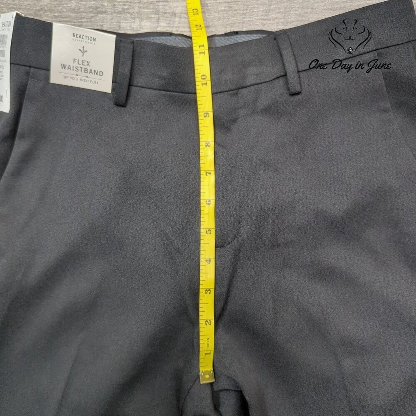 Kenneth Cole Reaction Stretch Urban Heather Slim Fit Pants Black NWT Size 29X30