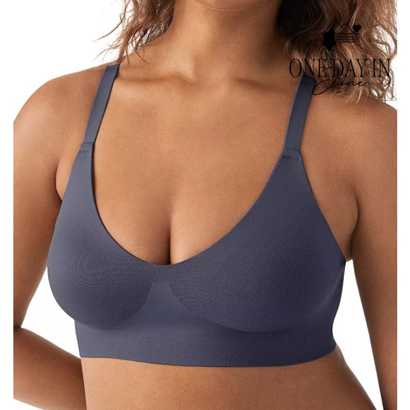 True Soft Form V Neck Wireless Bra Nightfall Blue NWT $49 Size L