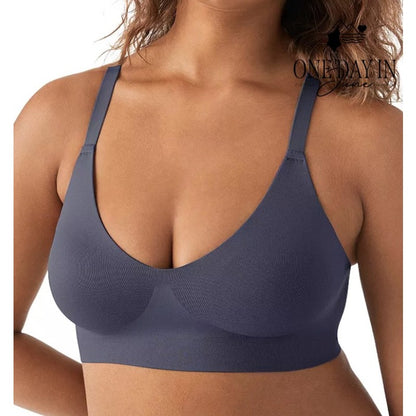True Soft Form V Neck Wireless Bra Nightfall Blue NWT $49 Size L