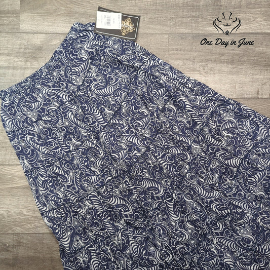 Jane Ashley Comfort Waist Maxi Skirt Size M