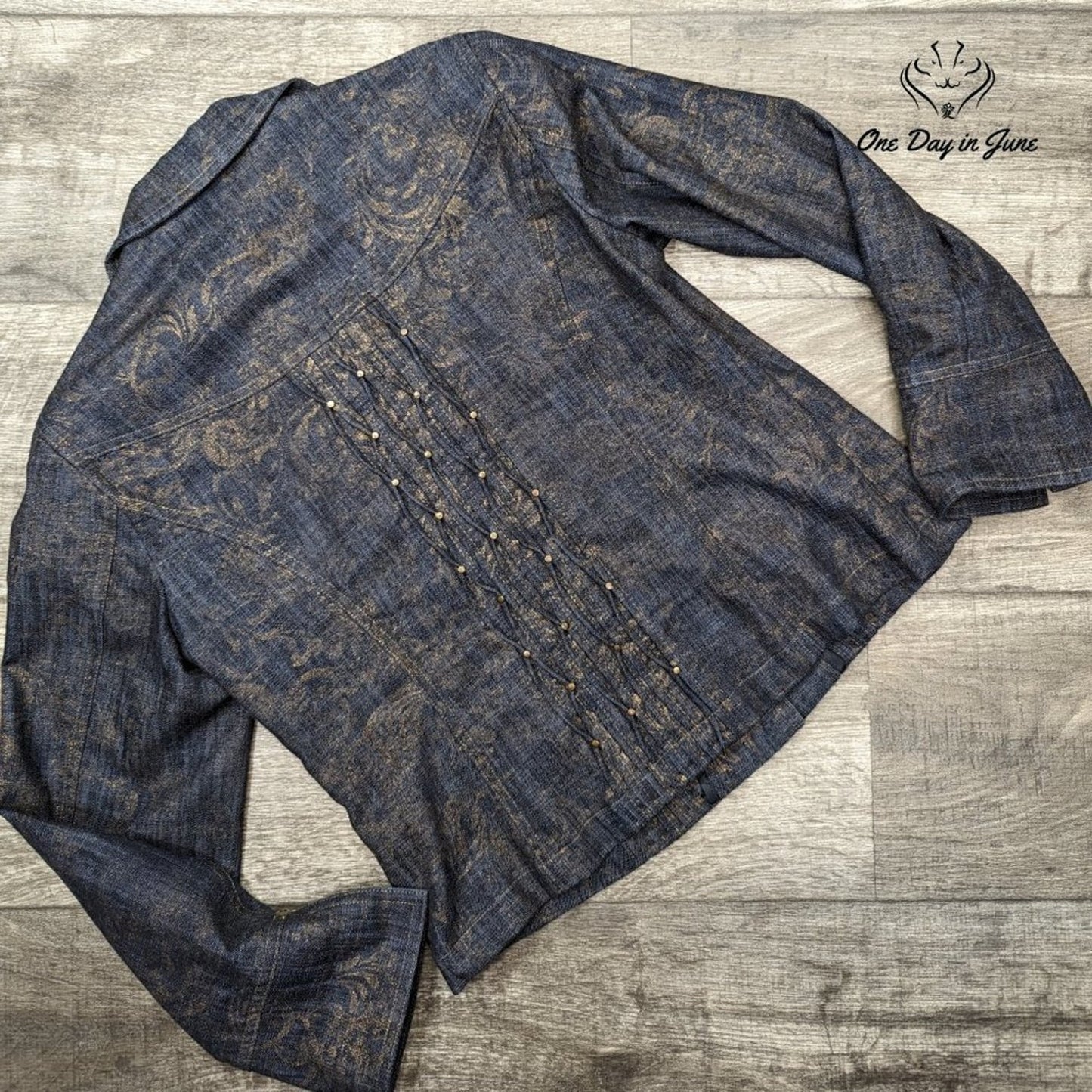 Coldwater Creek Petite Snap Front Denim Jacket Size P6