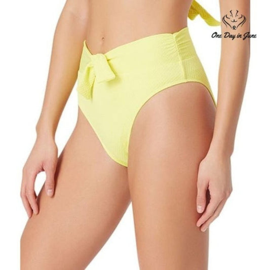 Sugar Beach Textured High Waist Bikini Bottom Size L