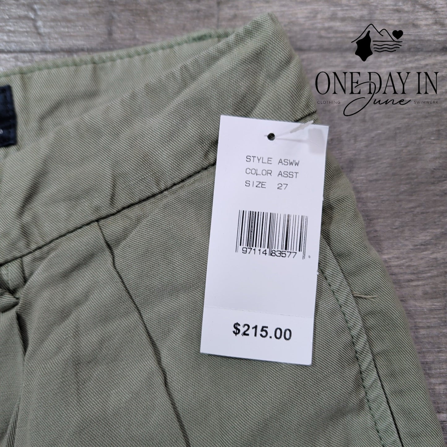 AG Adriano Goldschmied Relaxed Pleated Trouser Cropped Pants Size 4 (27)