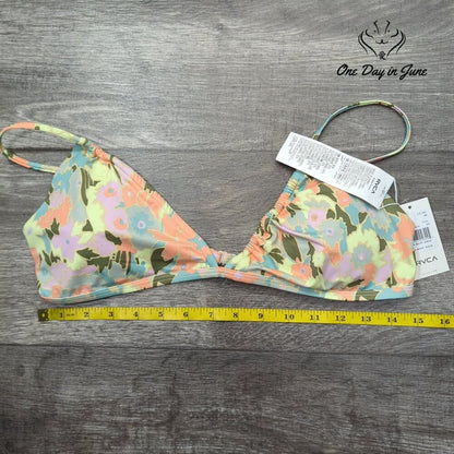 RVCA On The Road Trilette Bikini Top Size L