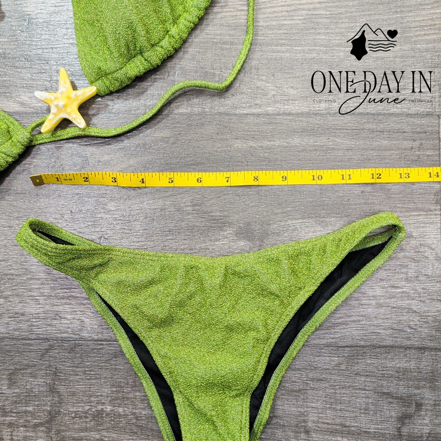 Soly Hux Halter Adjustable Triangle Bikini Swimsuit Size M