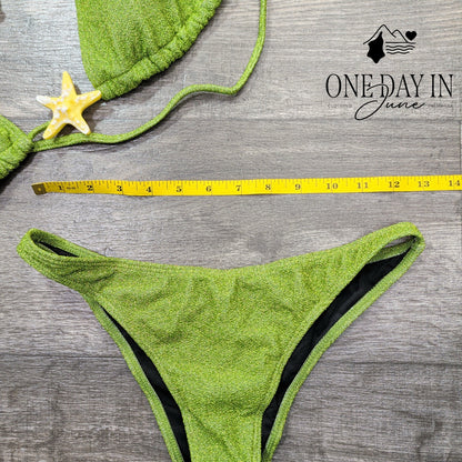 Soly Hux Halter Adjustable Triangle Bikini Swimsuit Size M