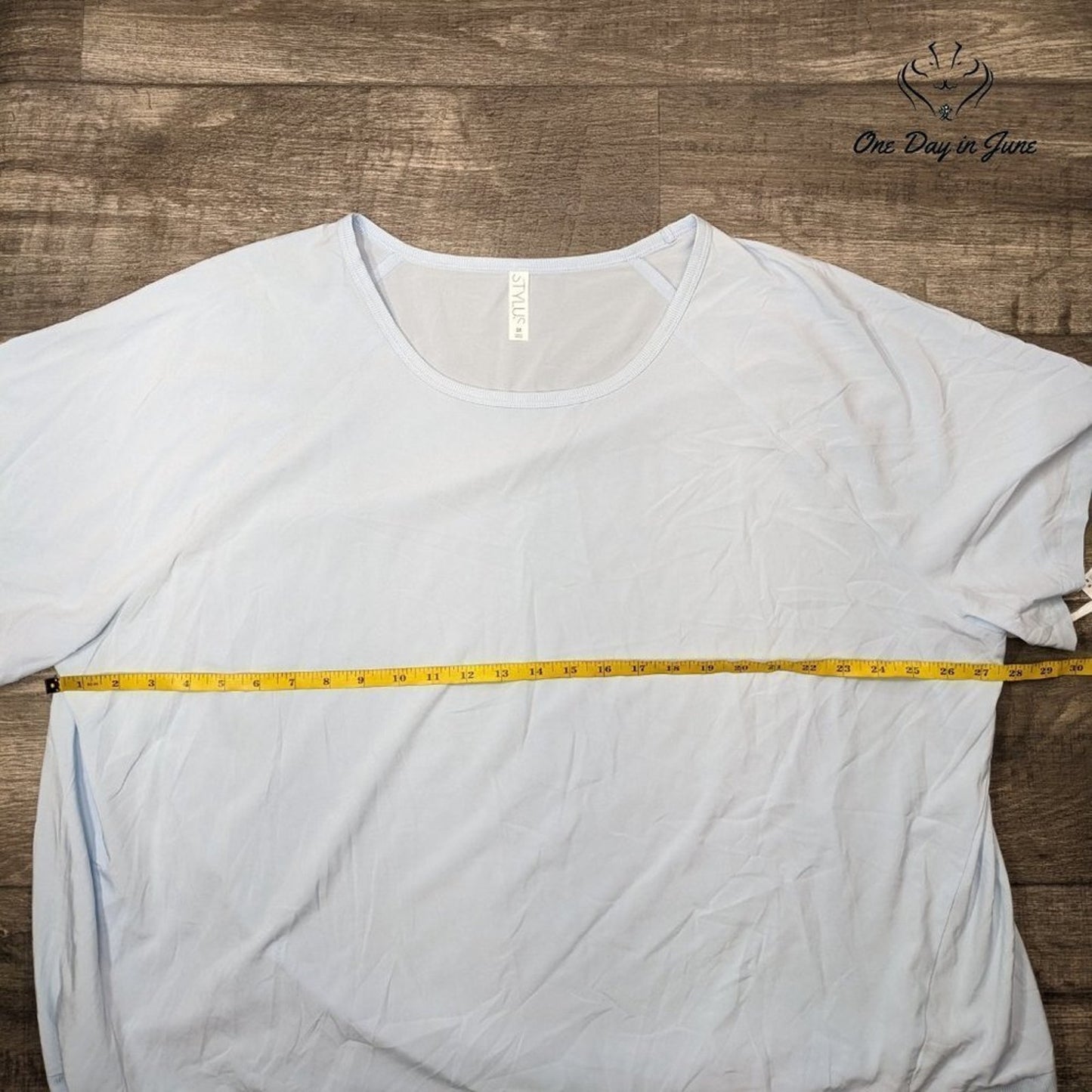 Stylus Plus Size Crew Neck Short Sleeve Top Size 3X