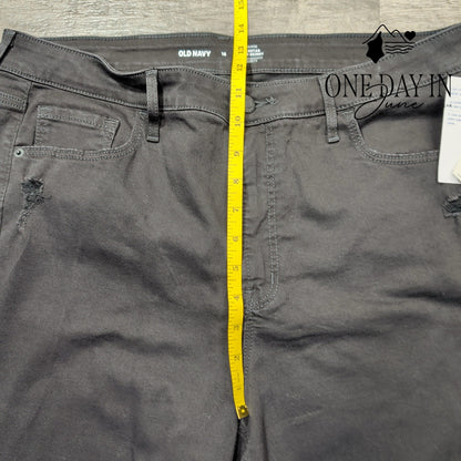 Old Navy High Rise Rockstar Super Skinny Distressed Jeans Size 16