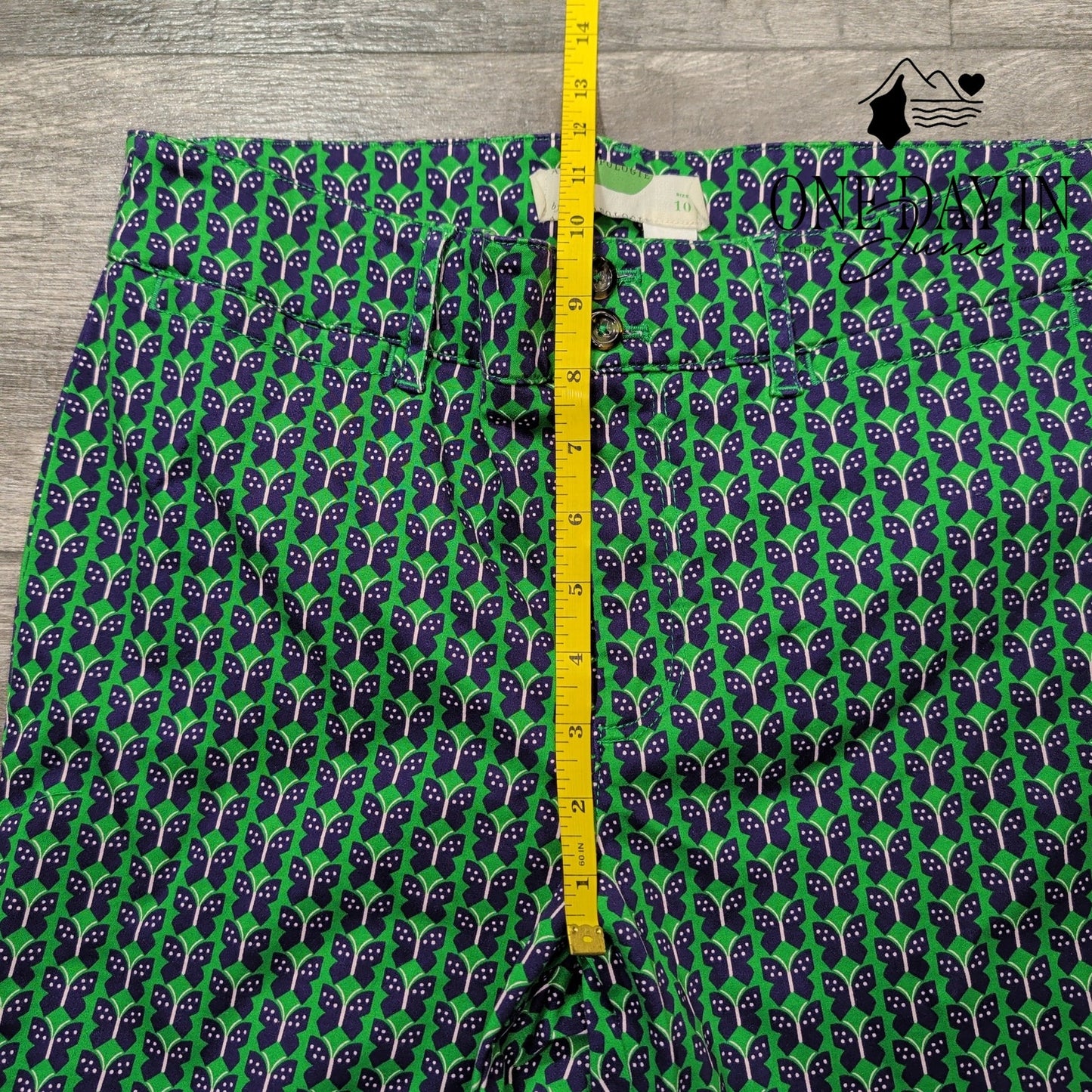 Anthropologie Cropped Butterfly Pants Size 10