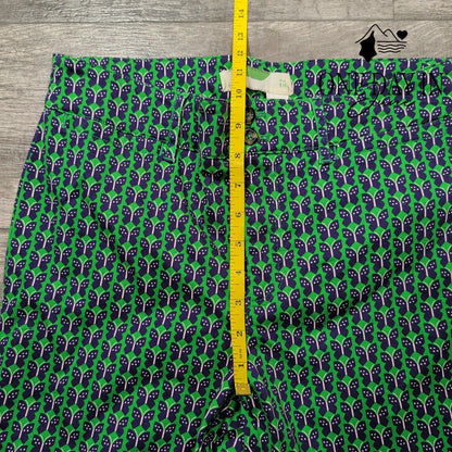 Anthropologie Cropped Butterfly Pants Size 10