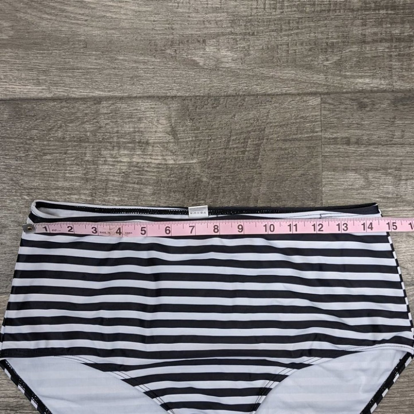 CharmLeaks Floral Ruffle Stripe Bikini Size XL