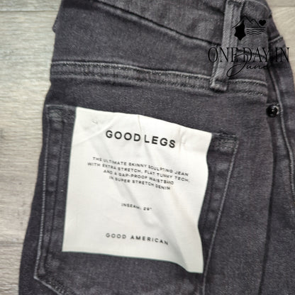 Good American Good Legs Sculpting Skinny Jeans Black NWT Size 2