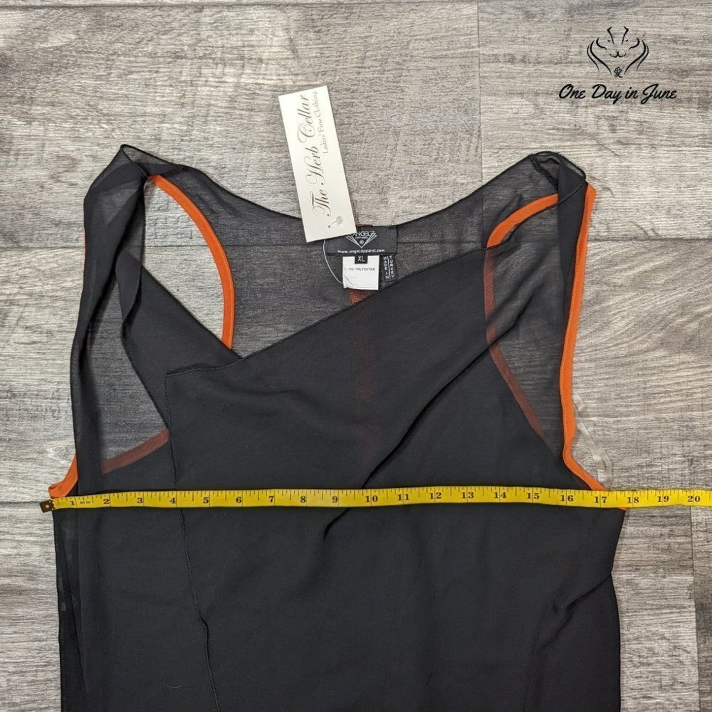 Angel Apparel Sheer Vest Top Size XL