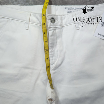 AG Adriano Goldschmied Ex Boyfriend Khaki Crop Jeans Size 27 (4)