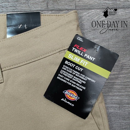 Dickies Slim Fit Boot Cut Pants Size 8