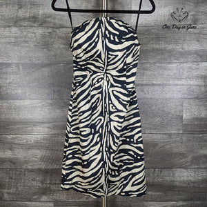 The Limited Strapless Zebra Print Lined Mini Dress Size 2