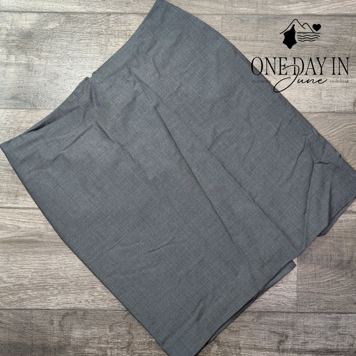 Talbots Petite Classic Pencil Skirt Charcoal Gray Lined Career Size 14P