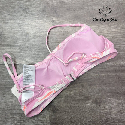 Billabong NWT Another Paradise Bralette Bikini Top Pink Floral $55.95 Size M
