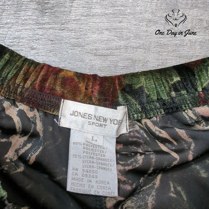 Jones New York Sport Pull On Floral Pants Size L