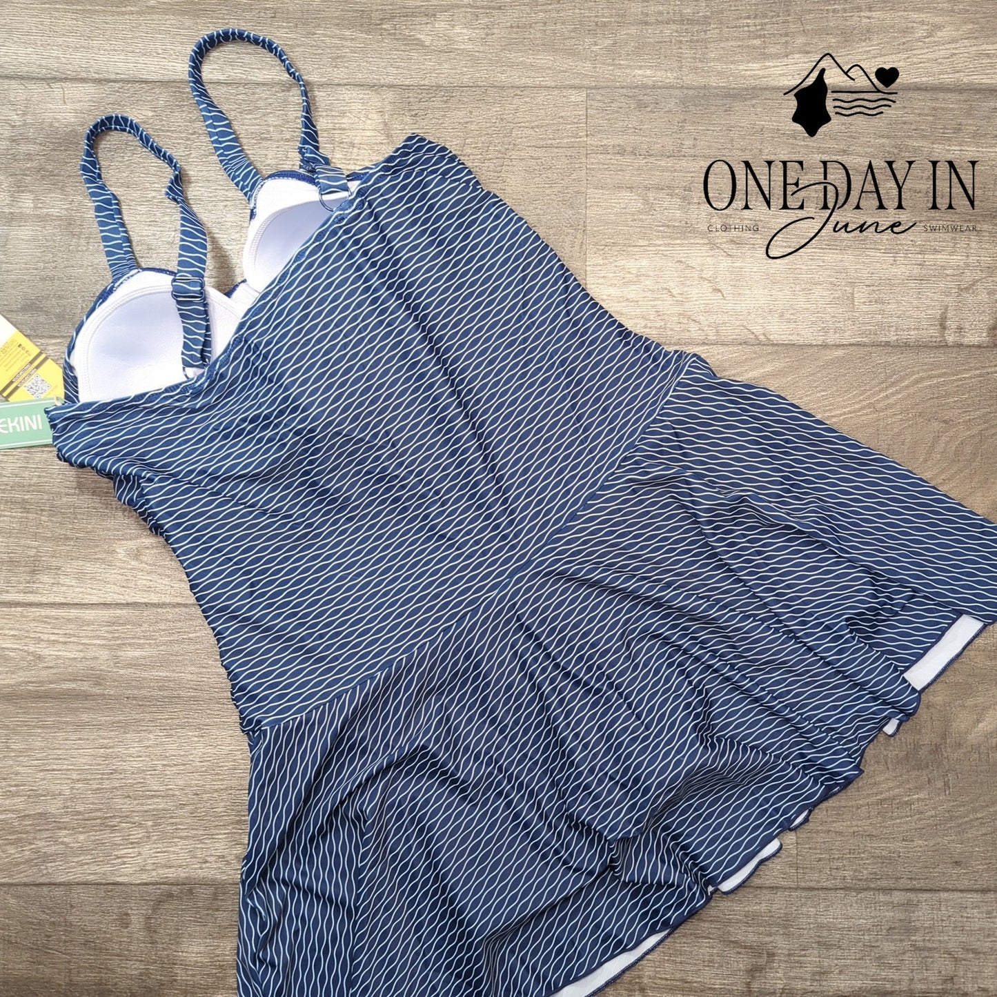 Shekini Plus Size Boyshort Swimdress One Piece Swimsuit Size XXL