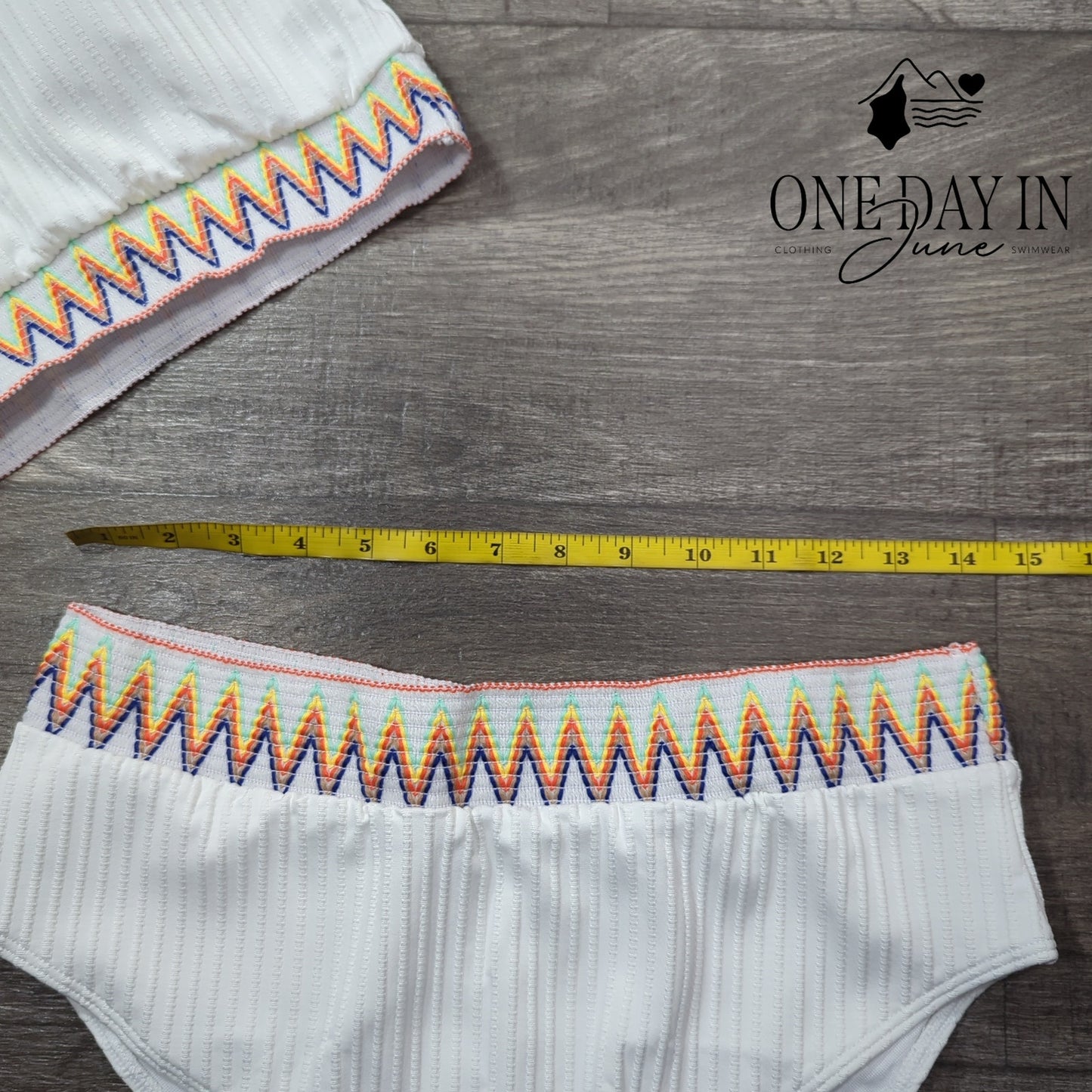 Zuobango High Waist Crop Bikini Swimsuit Size XL