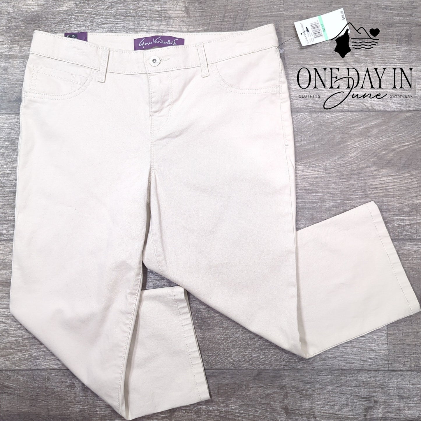 Gloria Vanderbilt Petite Sadie Slim Fit Low Rise Capri Pants Size 8P