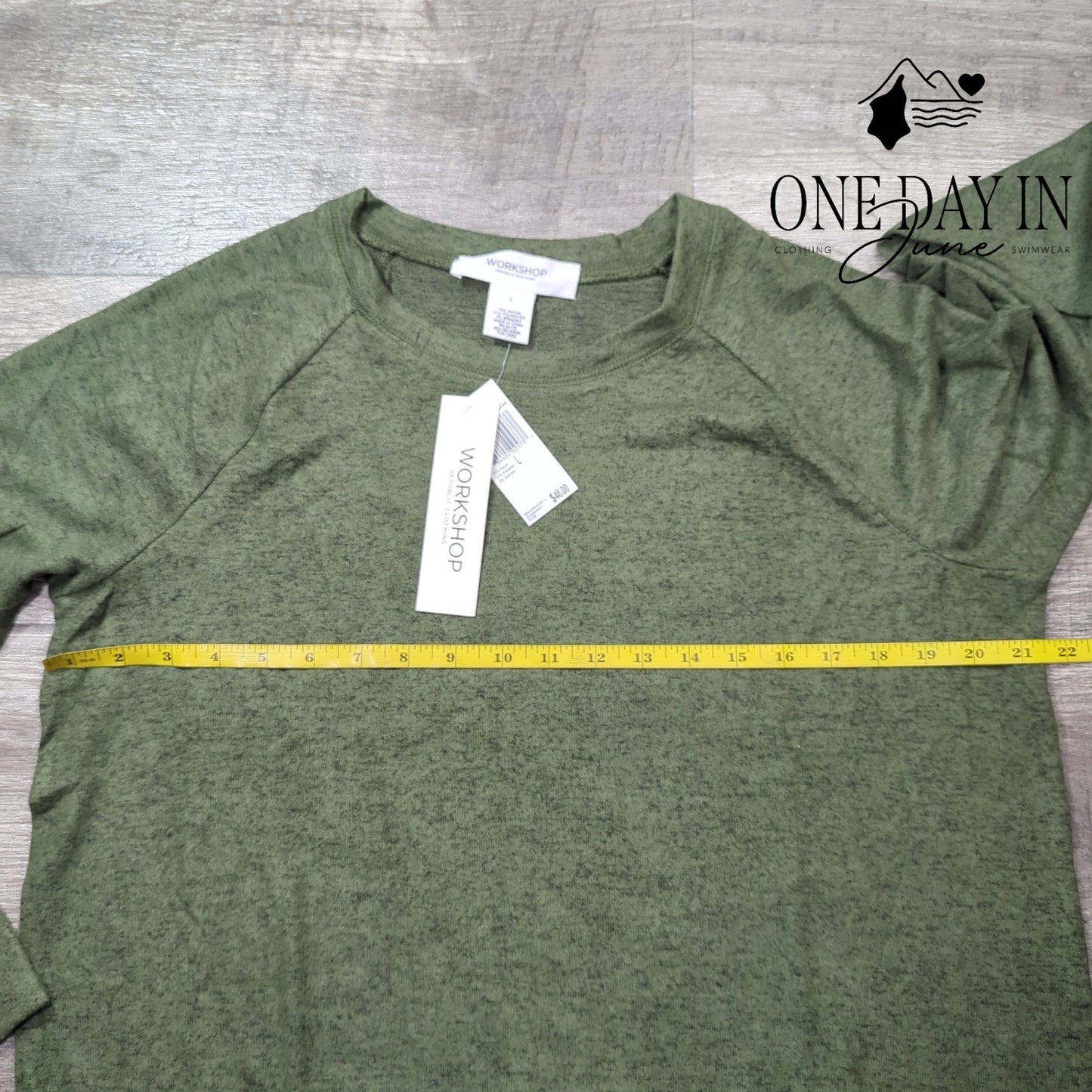 Workshop Long Sleeve Crew Neck Sweater Size L