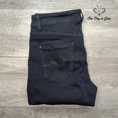 Cabio Jeans Jeans Luxury Edition Skinny Jeans Dark Navy Blue Stretch Size 8
