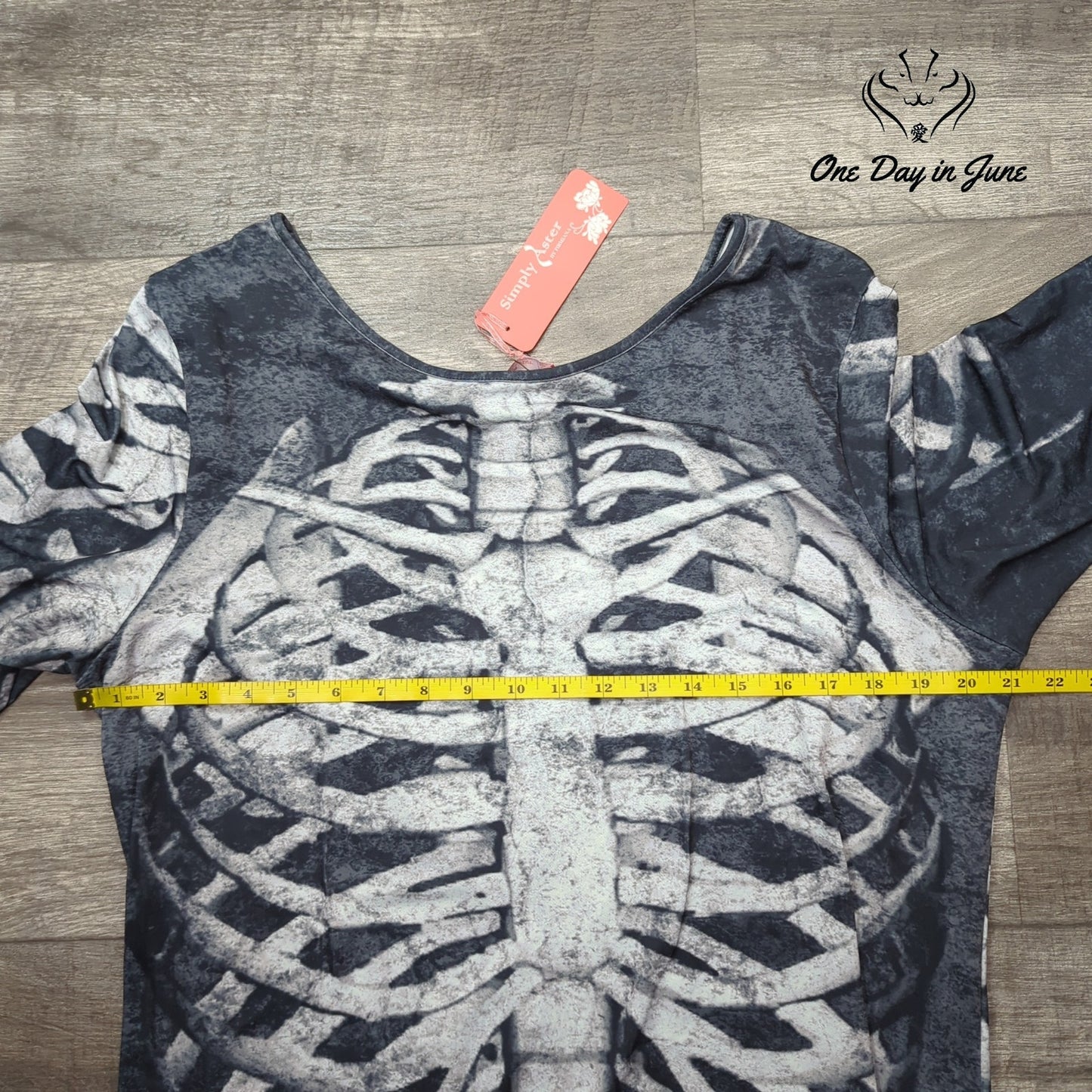 Simply Aster 3/4 Sleeve Tee Shirt Size 1X