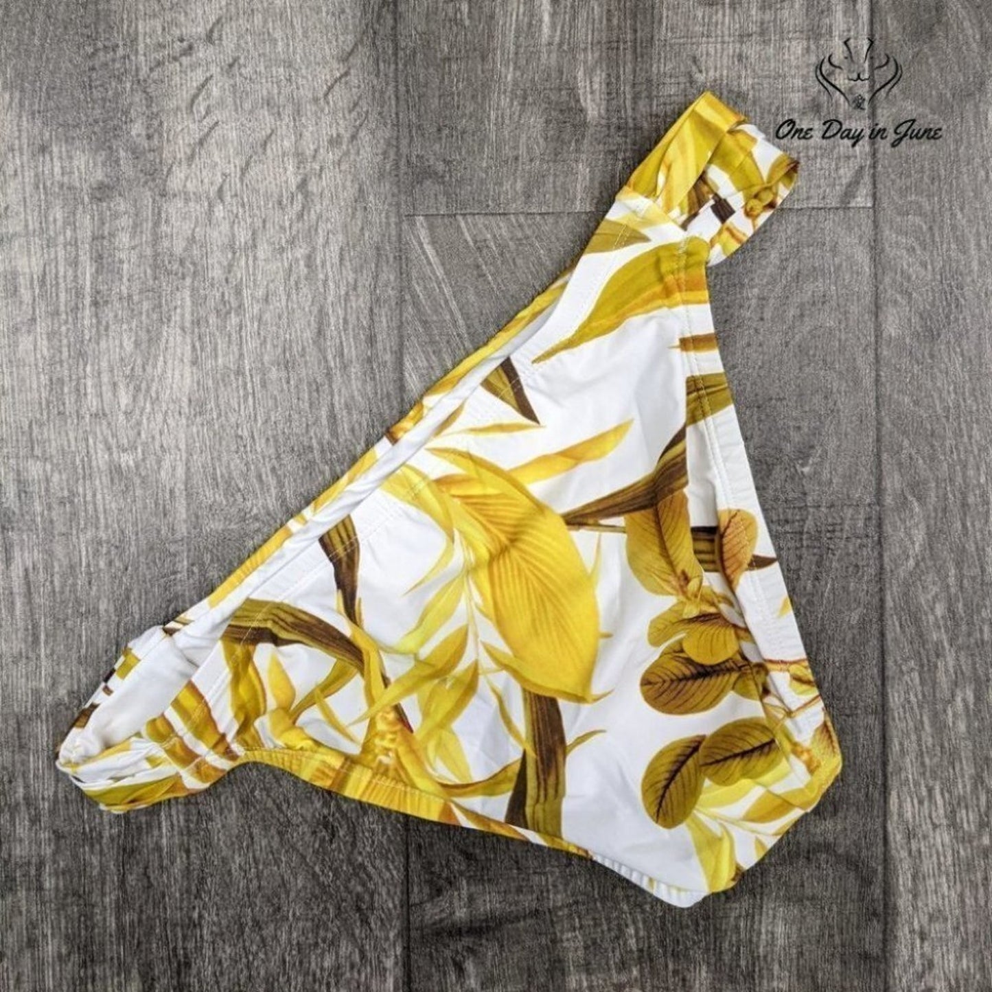 Bcbgmaxazria Palm Leaf Bikini Bottom Swimsuit Size 10