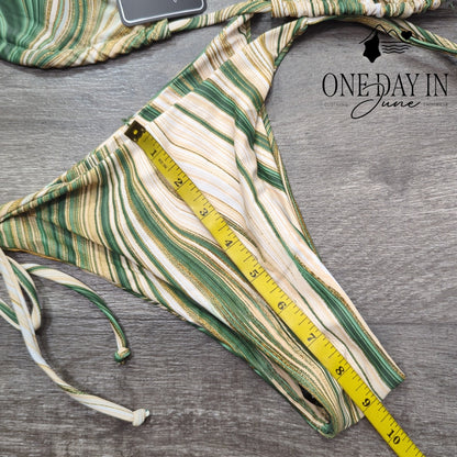Zaful Halter Tie Side Tie Back Bikini Swimsuit Size S