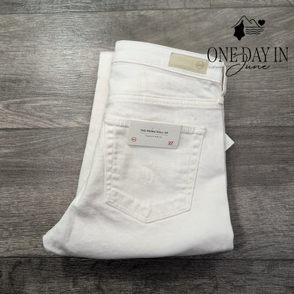 AG Adriano Goldschmied The Prima Roll-Up Cigarette Jeans Cropped NWT Size 4 (27)