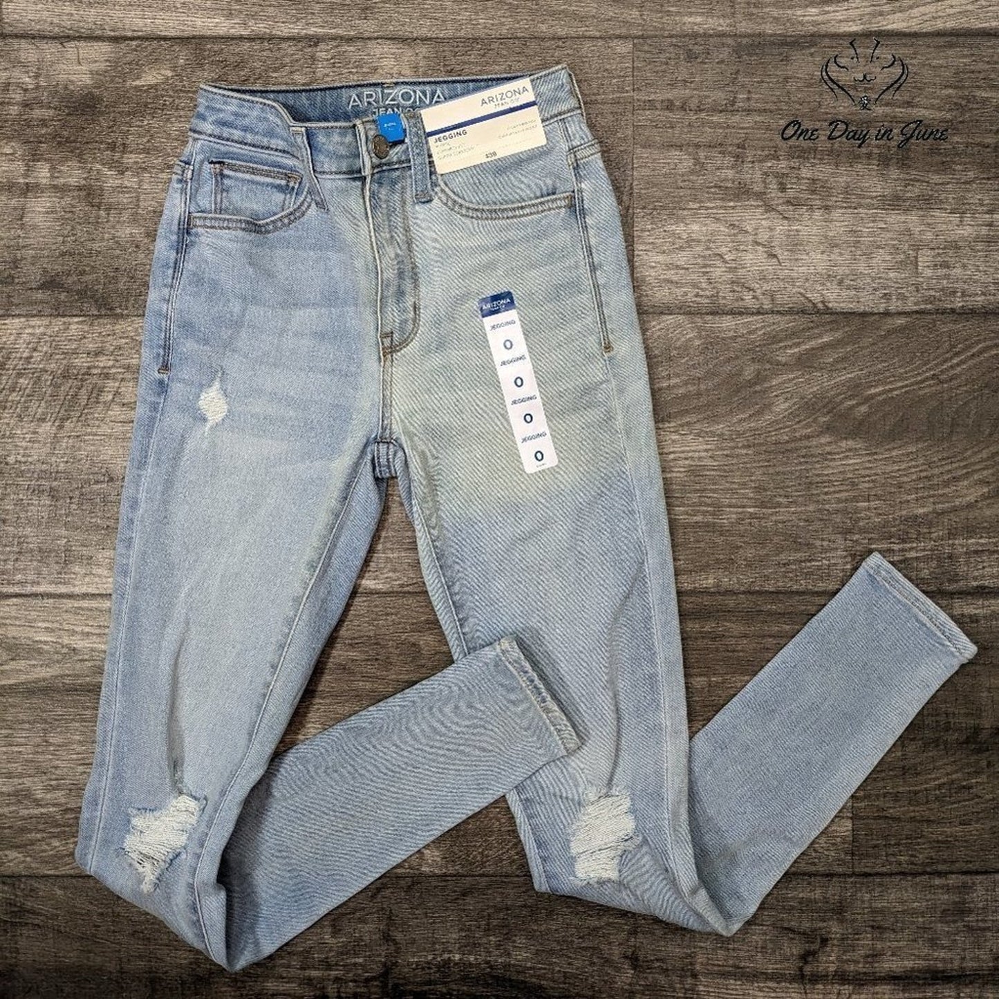 Arizona Jean Co. Juniors High Rise Jegging Jeans Size 0