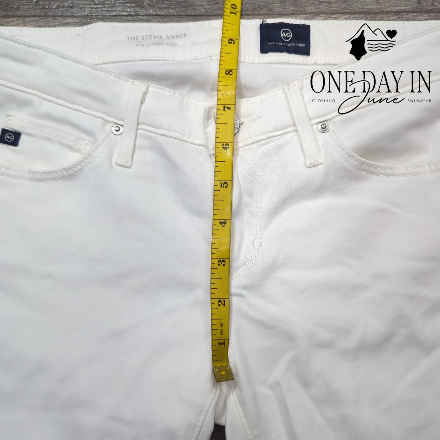 AG Adriano Goldschmied The Stevie Ankle Slim Straight Jeans Size 25 (2)