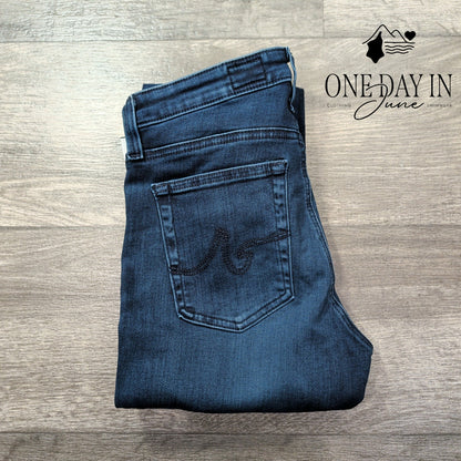 AG Adriano Goldschmied Skinny Jeans Dark Wash Stretch Denim NWT $215 Size 4 (27)