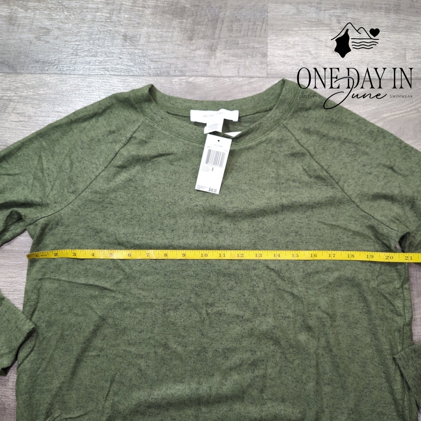 Workshop Long Sleeve Crew Neck Sweater Size M