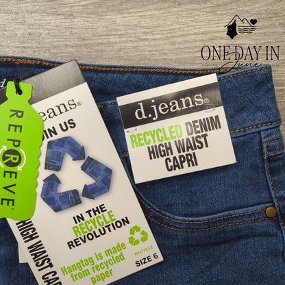 d.jeans High Waist Capri Jeans Size 6