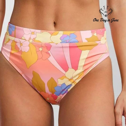 Billabong Groovy Garden Rise Bikini Bottom Size L