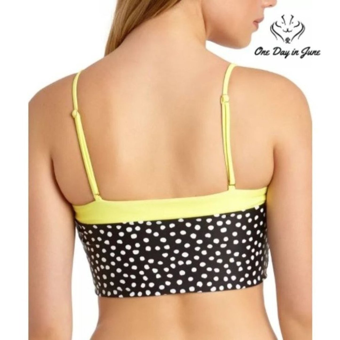 California Waves Juniors' Reversible Bandeau Bikini Top Size M