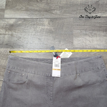 Ruby Rd. Plus Size Pull On Ankle Jeans Size 24W