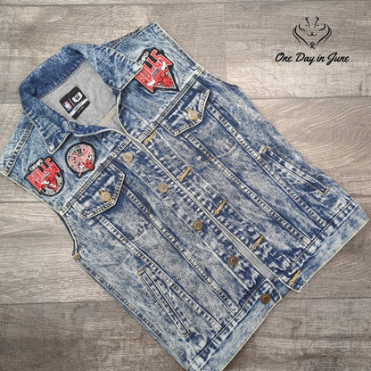 NBA Chicago Bulls Denim Vest Size S