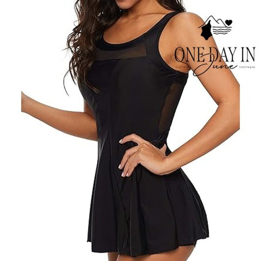 Zando Boyshort Swimdress One Piece Swimsuit Size 3XL