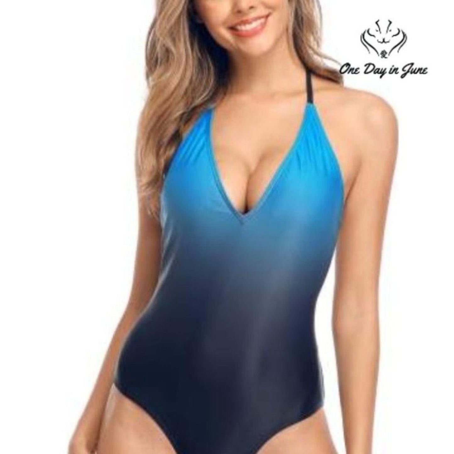 Alove Gradient One Piece Swimsuit Size L