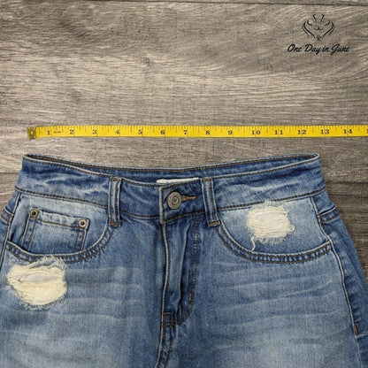 Mudd Juniors Cutoff Denim Skirt Size 3