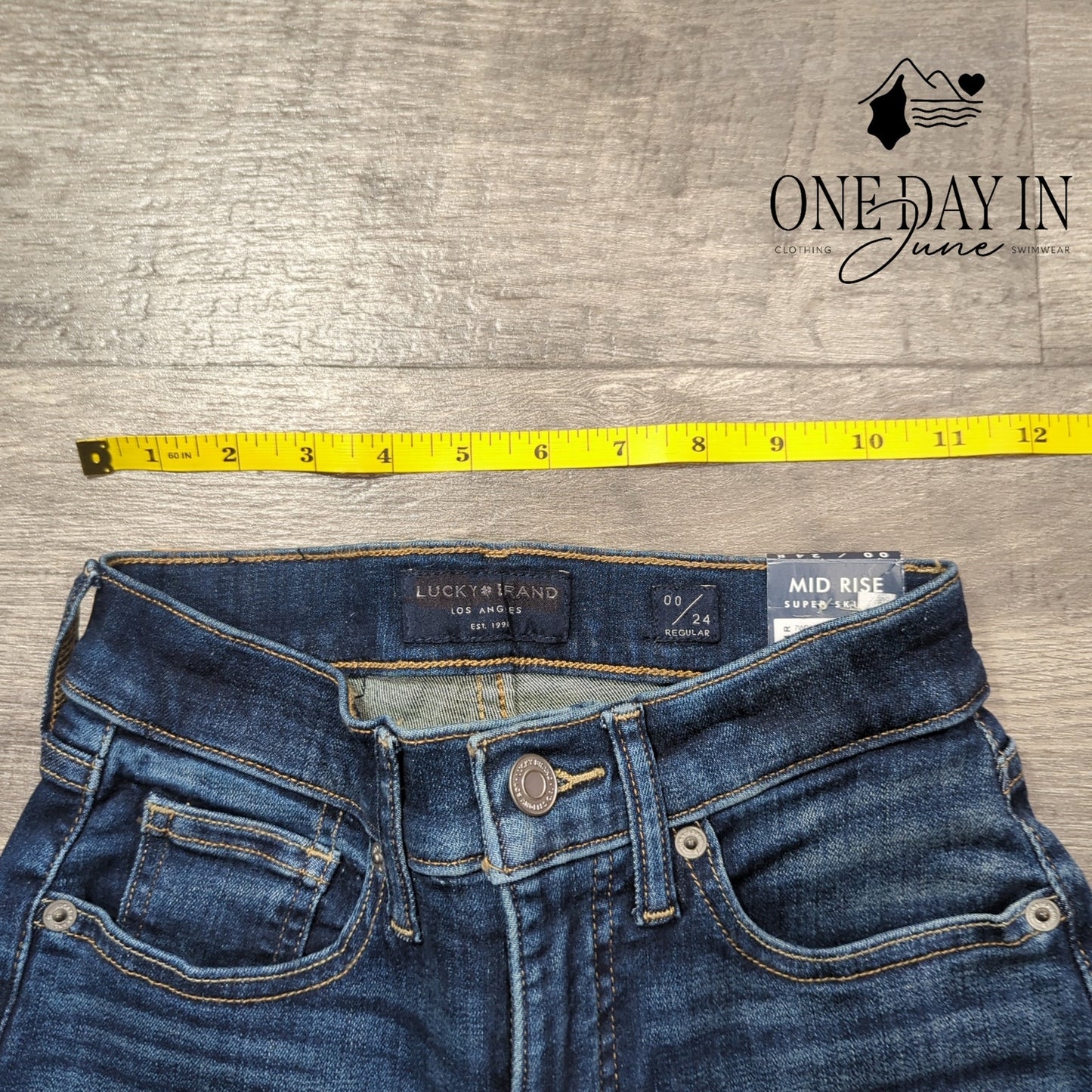Lucky Brand Ava Mid Rise Super Skinny Jeans Size 00