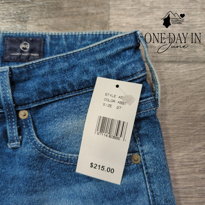 AG Adriano Goldschmied The Farrah High Rise Skinny Jeans Blue NWT Size 4 (27)