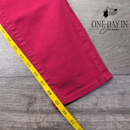 True Religion Basic Jegging Jeans Berry Pink Skinny Stretch NWT Size 32 (14)