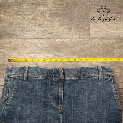 Loft Petite Denim Mini Skirt Size 10P